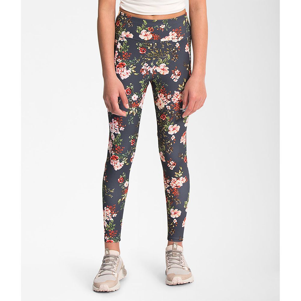 The North Face Leggings Girls Australia - The North Face Printed On Mountain Grey Mountain (EAG-7862